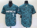 Men’s American League Texas Rangers Teal 2023 MLB All-Star Limited Blank Jersey