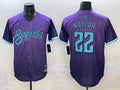 Men’s Arizona Diamondbacks Josh Naylor #22 Purple 2025 City Connect Limited Jersey