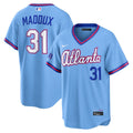 Men’s Atlanta Braves #31 Greg Maddux Nike Powder Blue 2026 City Connect Stadium Jersey