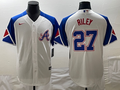 Men’s Atlanta Braves Austin Riley Nike White 2023 City Connect Jersey
