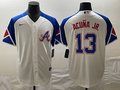 Men’s Atlanta Braves Ronald Acuna Jr. #13 White 2023 City Connect Jersey