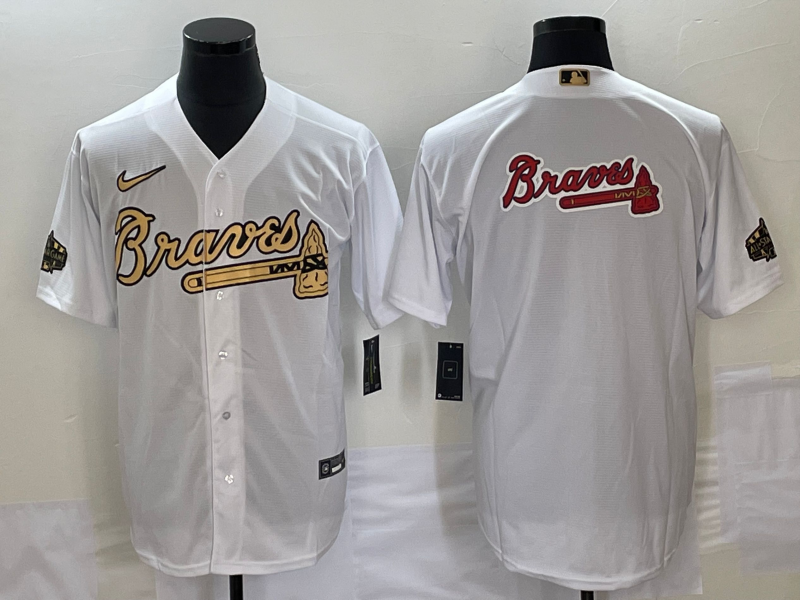 Men’s Atlanta Braves White Team Jersey