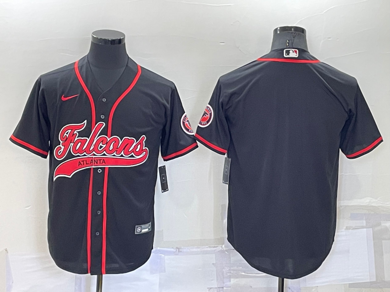 Men’s Atlanta Falcons Black Blank Jersey