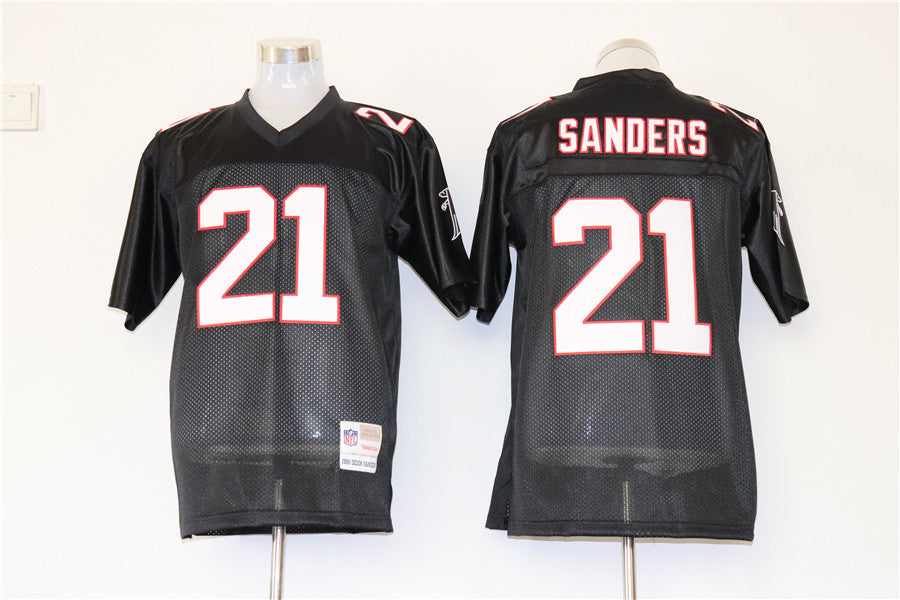 Men’s Atlanta Falcons Deion Sanders Mitchell & Ness Black Legacy Jersey