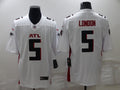 Men’s Atlanta Falcons Drake London #5 White Jersey