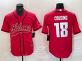 Men’s Atlanta Falcons Kirk Cousins #18 Red Jersey Joint Edition