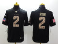 Men’s Atlanta Falcons Matt Ryan #2 Black Jersey