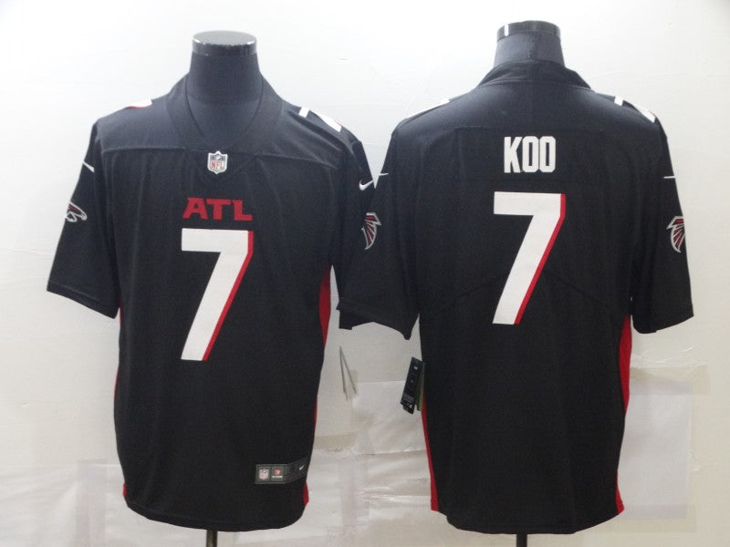 Men’s Atlanta Falcons Younghoe Koo #7 Black Jersey
