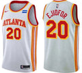 Mens Atlanta Hawks #20 Zuby Ejiofor White Association Edition Swingman Jersey