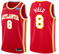 Mens Atlanta Hawks #8 Buddy Hield Red Icon Edition Swingman Jersey