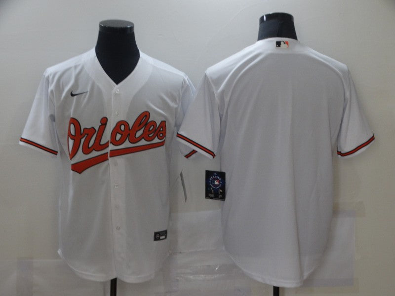 Men’s Baltimore Orioles White Home Blank Jersey