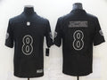 Men’s Baltimore Ravens #8 Lamar Jackson Black Alternate Jersey