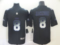 Men’s Baltimore Ravens #8 Lamar Jackson Black Alternate Jersey