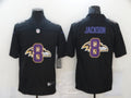 Men’s Baltimore Ravens #8 Lamar Jackson Black Authentic Jersey
