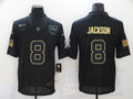 Men’s Baltimore Ravens #8 Lamar Jackson Black Jersey