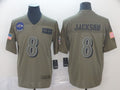 Men’s Baltimore Ravens #8 Lamar Jackson Brown Jersey