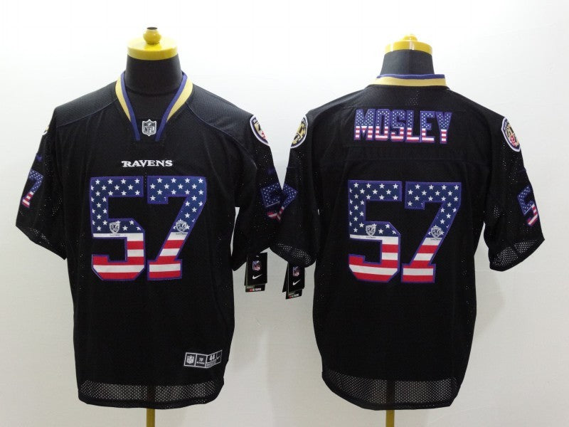 Men’s Baltimore Ravens C.J. Mosley #57 Black Jersey