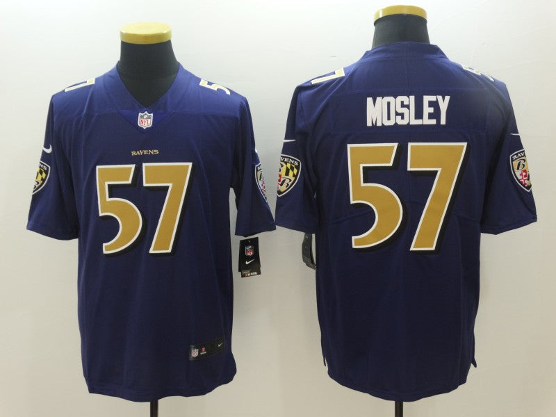 Men’s Baltimore Ravens C.J. Mosley #57 Purple Jersey