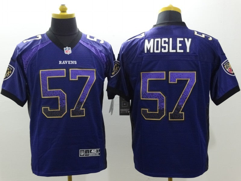 Men’s Baltimore Ravens C.J. Mosley #57 Purple Jersey