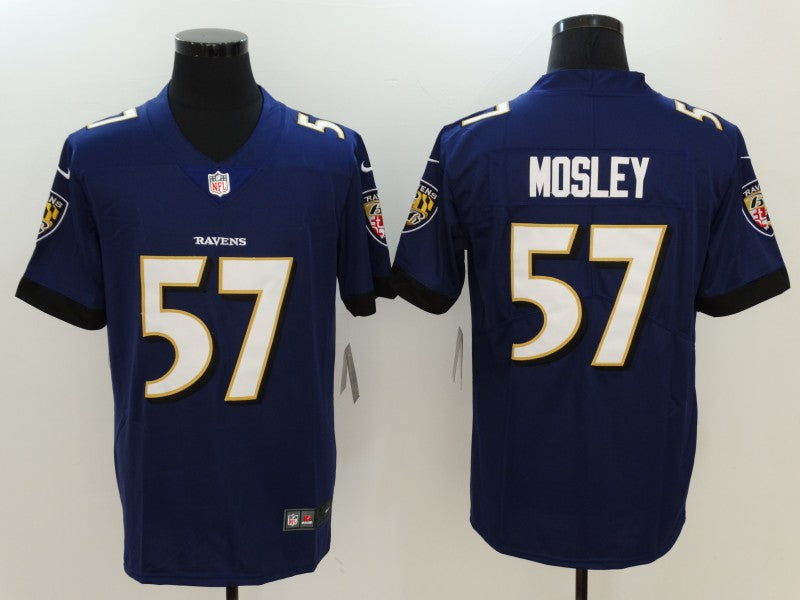 Men’s Baltimore Ravens C.J. Mosley #57 Purple Jersey