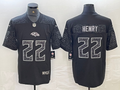Men’s Baltimore Ravens Derrick Henry #22 Black RFLCTV Limited Jersey