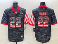 Men’s Baltimore Ravens Derrick Henry #22 Grey Camouflage Jersey