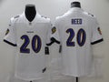 Men’s Baltimore Ravens Ed Reed #20 White Jersey