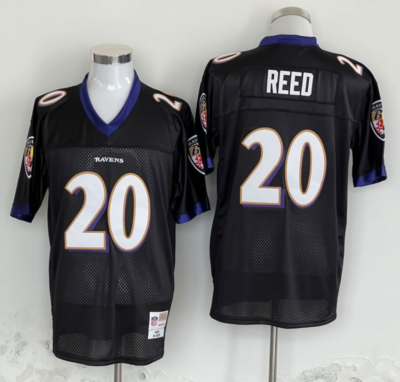 Men’s Baltimore Ravens Ed Reed Mitchell & Ness Black Legacy Jersey
