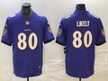 Men’s Baltimore Ravens Isaiah Likely #80 Purple Jersey