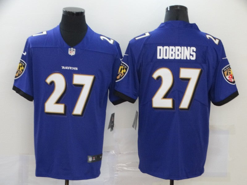 Men’s Baltimore Ravens J.K. Dobbins #27 Purple Jersey