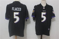 Men’s Baltimore Ravens Joe Flacco #5 Black Jersey