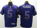 Men’s Baltimore Ravens Joe Flacco #5 Purple Jersey