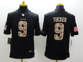 Men’s Baltimore Ravens Justin Tucker #9 Black Alternate Jersey