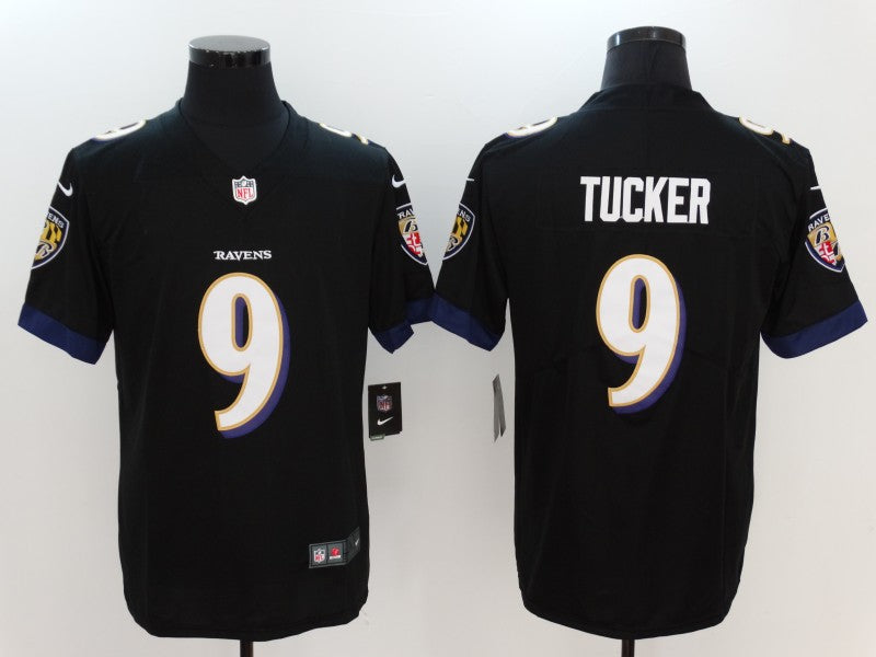 Men’s Baltimore Ravens Justin Tucker #9 Black Jersey
