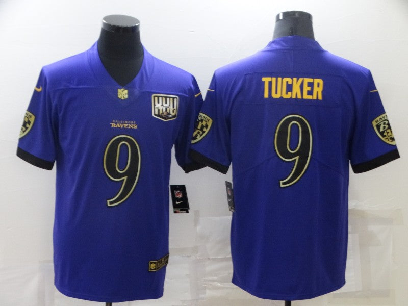 Men’s Baltimore Ravens Justin Tucker #9 Purple Jersey