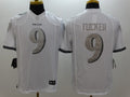 Men’s Baltimore Ravens Justin Tucker #9 White Jersey