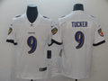 Men’s Baltimore Ravens Justin Tucker #9 White Jersey