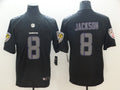Men’s Baltimore Ravens Lamar Jackson #8 Black Authentic Jersey