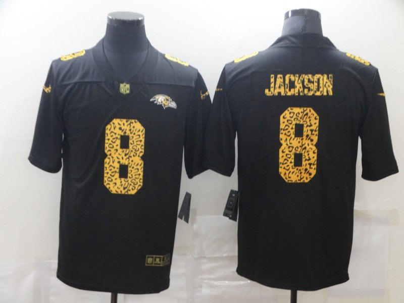 Men’s Baltimore Ravens Lamar Jackson #8 Black Jersey