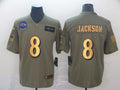 Men’s Baltimore Ravens Lamar Jackson #8 Brown Alternate Jersey