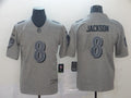 Men’s Baltimore Ravens Lamar Jackson #8 Gray Jersey