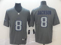 Men’s Baltimore Ravens Lamar Jackson #8 Gray Jersey