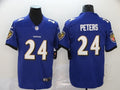 Men’s Baltimore Ravens Marcus Peters #24 Purple Jersey