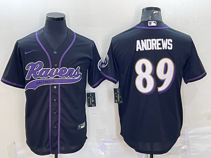 Men’s Baltimore Ravens Mark Andrews #89 Black Jersey Joint Edition