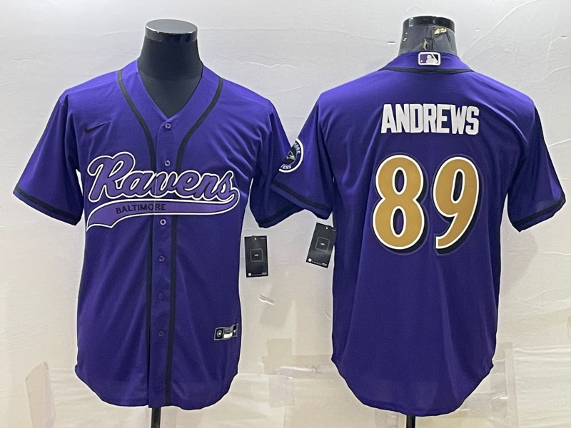 Men’s Baltimore Ravens Mark Andrews #89 Purple Jersey Joint Edition