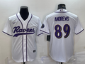 Men’s Baltimore Ravens Mark Andrews #89 White Jersey Joint Edition