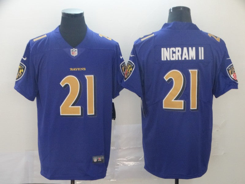 Men’s Baltimore Ravens Mark Ingram II #21 Purple Jersey
