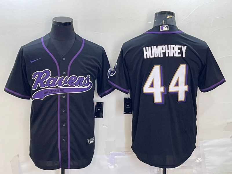 Men’s Baltimore Ravens Marlon Humphrey #44 Black Jersey Joint Edition