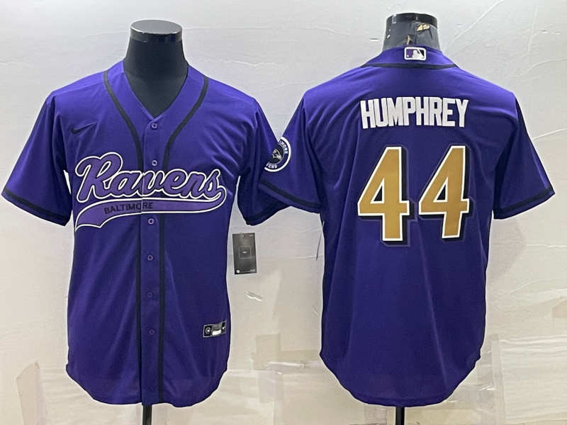 Men’s Baltimore Ravens Marlon Humphrey #44 Purple Jersey Joint Edition
