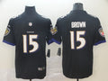 Men’s Baltimore Ravens Marquise Brown #15 Black Jersey